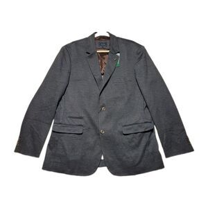 7DIAMONDS Men's Newport Stretch Unstructured Checked Gray Blazer Jacket  Size L